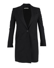 Givenchy Long Blazer Coat In Black Polyester Fr36