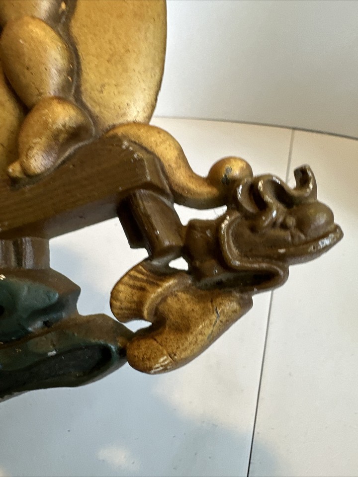 Sexton 1975 Cast Metal Wall Hanging Art Little Boy & Frog Taking A Bath Tub USA eBay