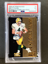 1995 Action Packed Brett Favre Rookies & Stars 24K Gold Team PSA 5