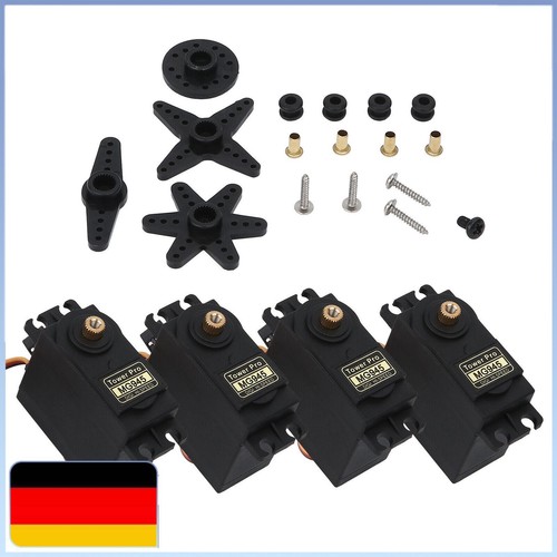 4x Digital Servo MG945 180° Metallgetriebe RC Boat Roboter Flugzeug Modellbau - Bild 1 von 11
