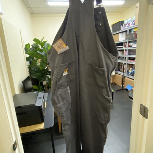 Carhartt 102987 Rugged Flex Relaxed Fit Canvas Bib Overall SALE - Picture 3 of 5