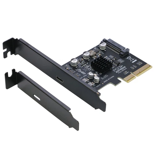 PCI-e Express 4X to USB 3.2 Gen2 Type-C 20Gbps Expansion Adapter Card