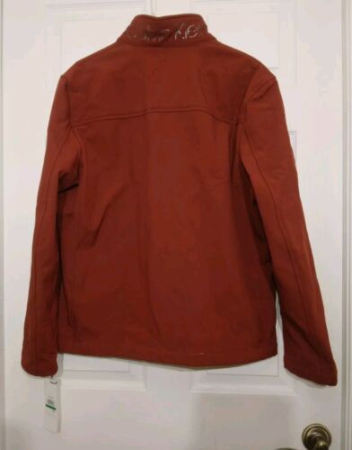 Calvin Klein Men's Soft Shell Coat Size Large Rust Water Resistant Jacket NEW - Picture 12 of 18