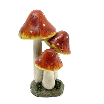 Vintage Resin Mushrooms Figurine