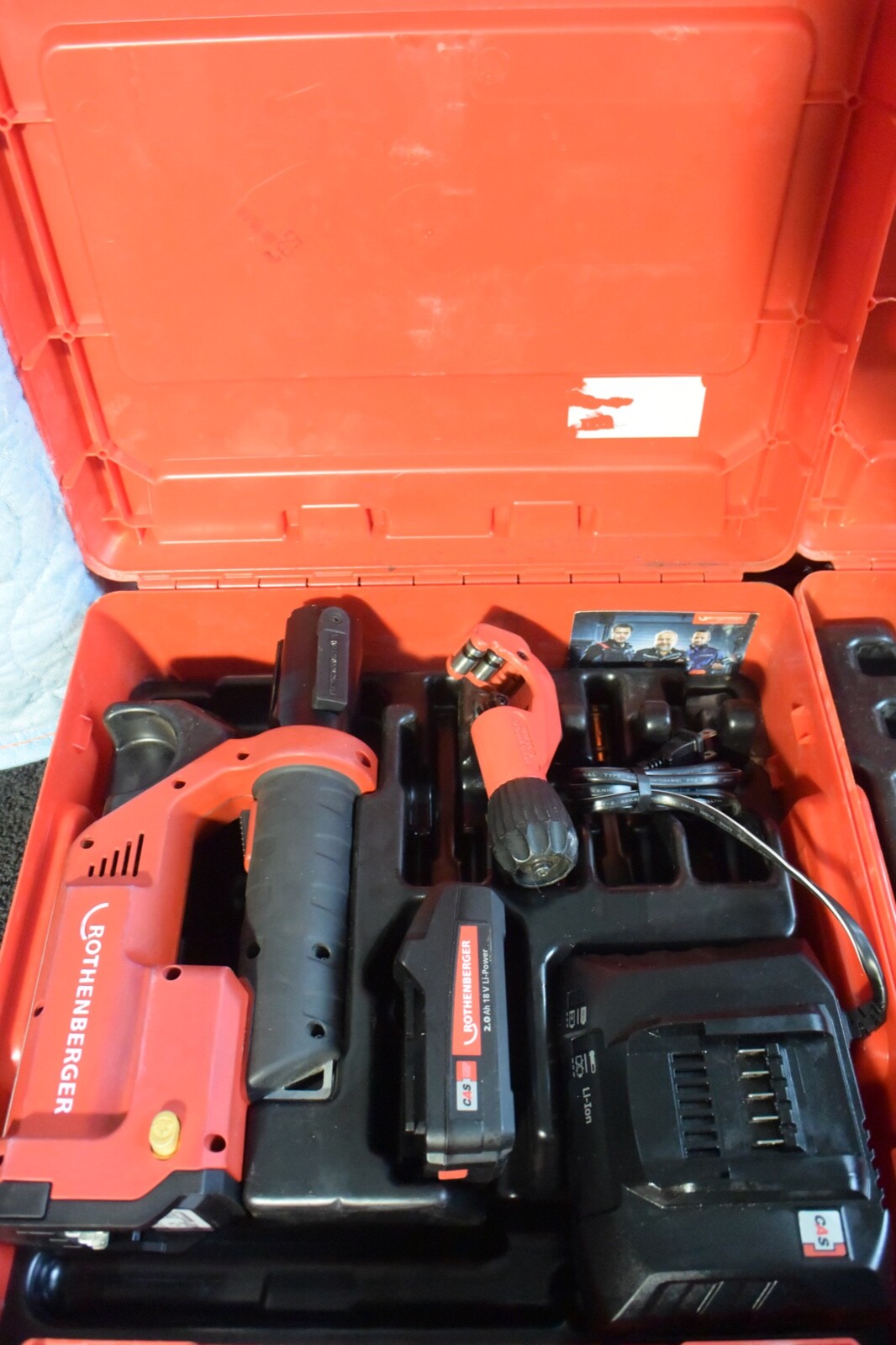 Rothenberger Model TT Hydraulic Refrigerant Crimper & 5 Jaws for Copper