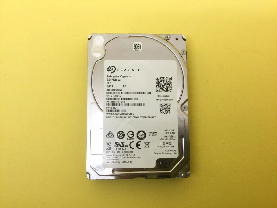 SEAGATE ENTERPRISE 2TB 7.2K SATA 6Gb/s 2.5" HDD ST2000NX0253 - Image 3 of 4