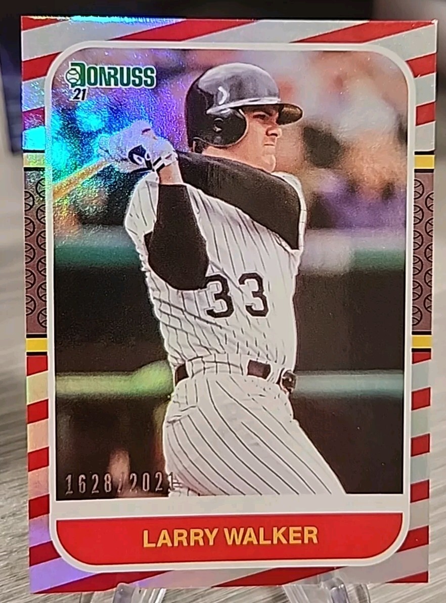 Larry Walker 2021 Donruss Red Retro /2021 #227 Colorado Rockies HOF