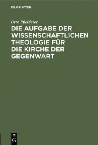 Thumbnail - Die Aufgabe Der Wissenschaftlichen Theologie Für Die Kirche Der