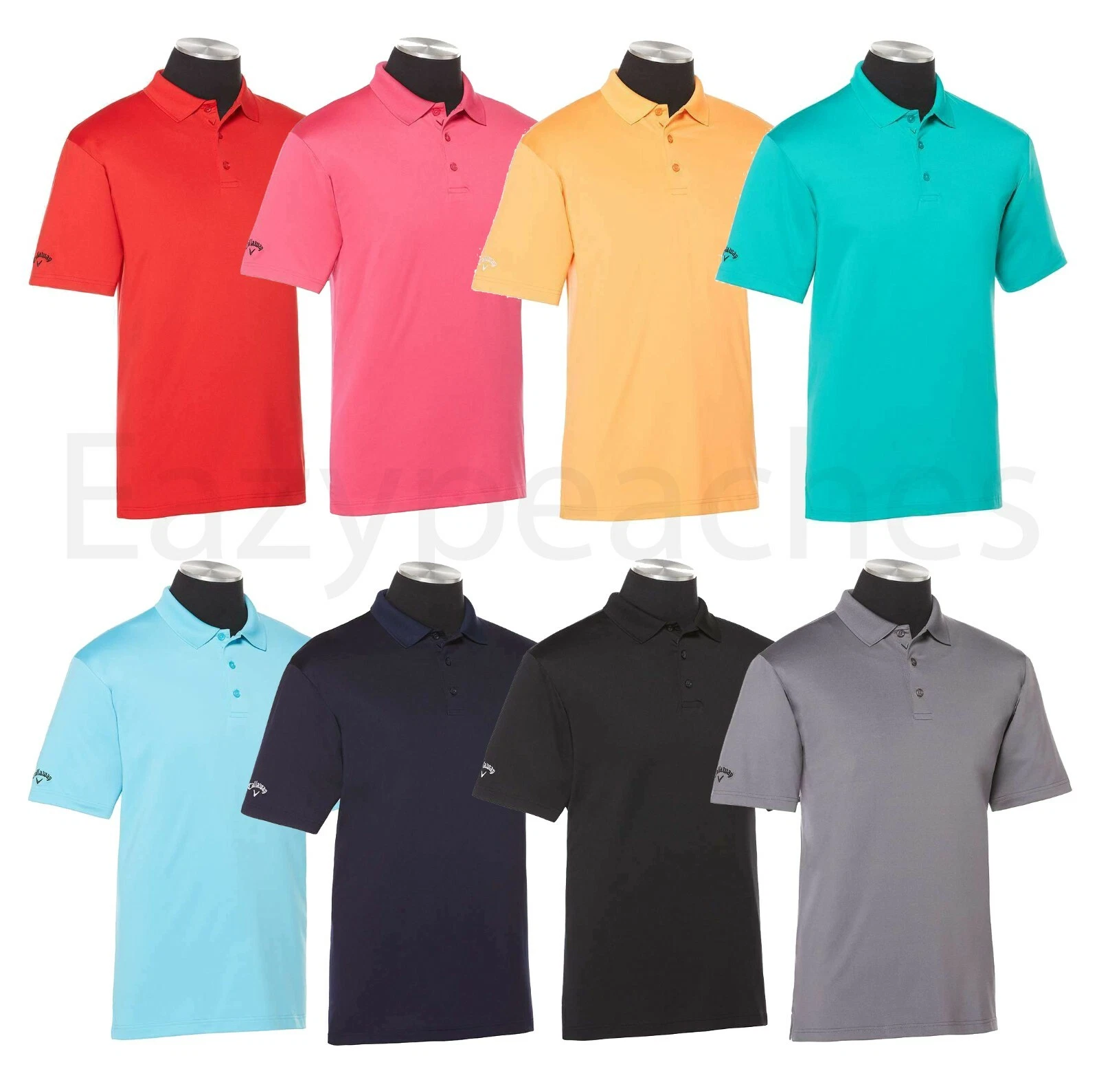 CALLAWAY GOLF- Men's S-4XL Opti-dri Chev Polo, dri-fit, Performance Sport Shirts