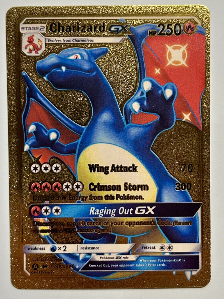 Pokémon TCG Charizard GX Hidden Fates SV49/SV94 Holo Full Art | eBay