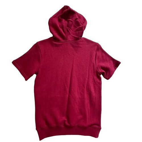 NWT Treasure & Bond Short Sleeve Hoodie Red Rhubarb Kids Large - Picture 2 of 7