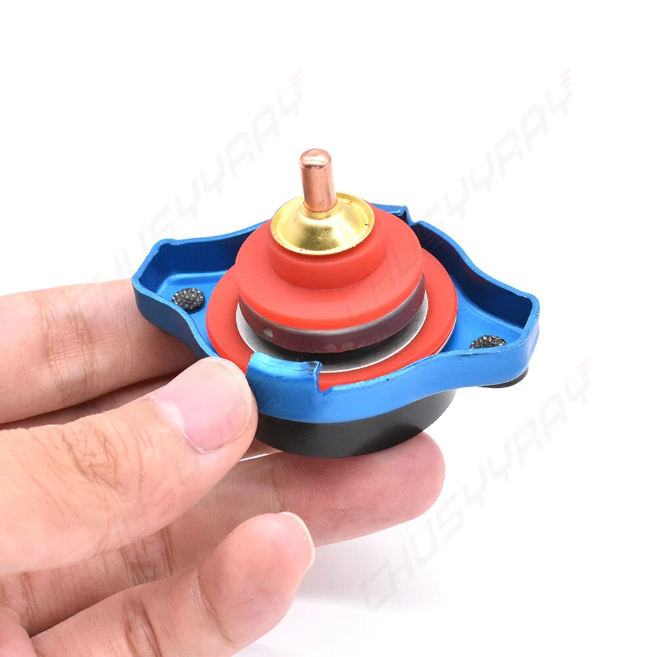 Genuino Coche Medidor Termostático Tapa Radiador 1.3 Bar Cabezal Pequeño Medidor de Temperatura del Agua Foto 3 de 4