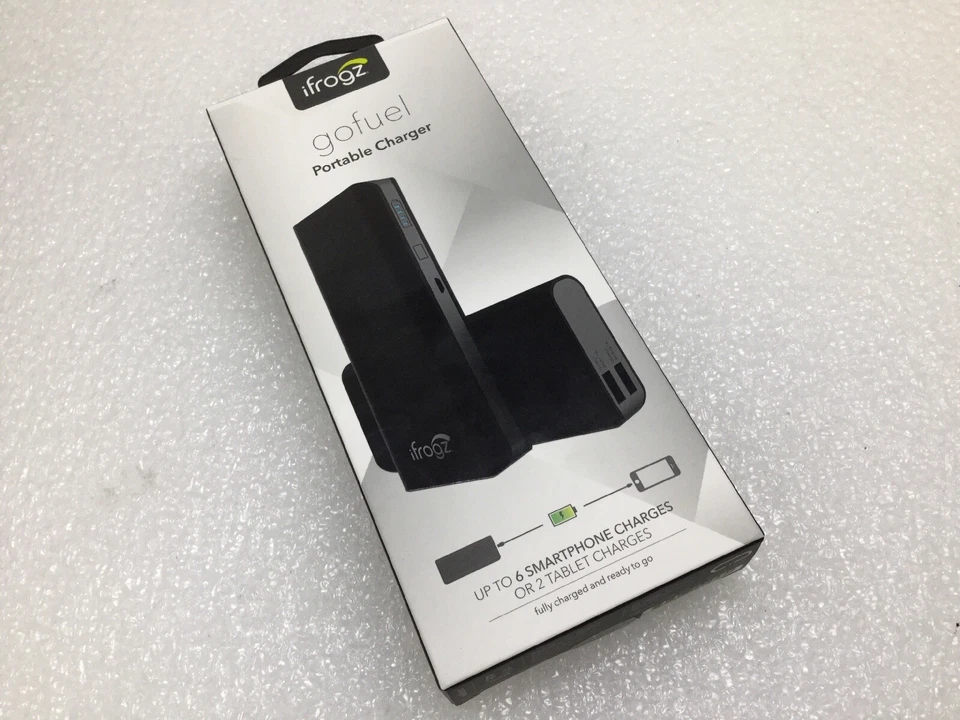Banco de alimentación cargador de teléfono portátil iFrogz Gofuel 13000 mAh - puertos USB dobles Foto 2 de 3