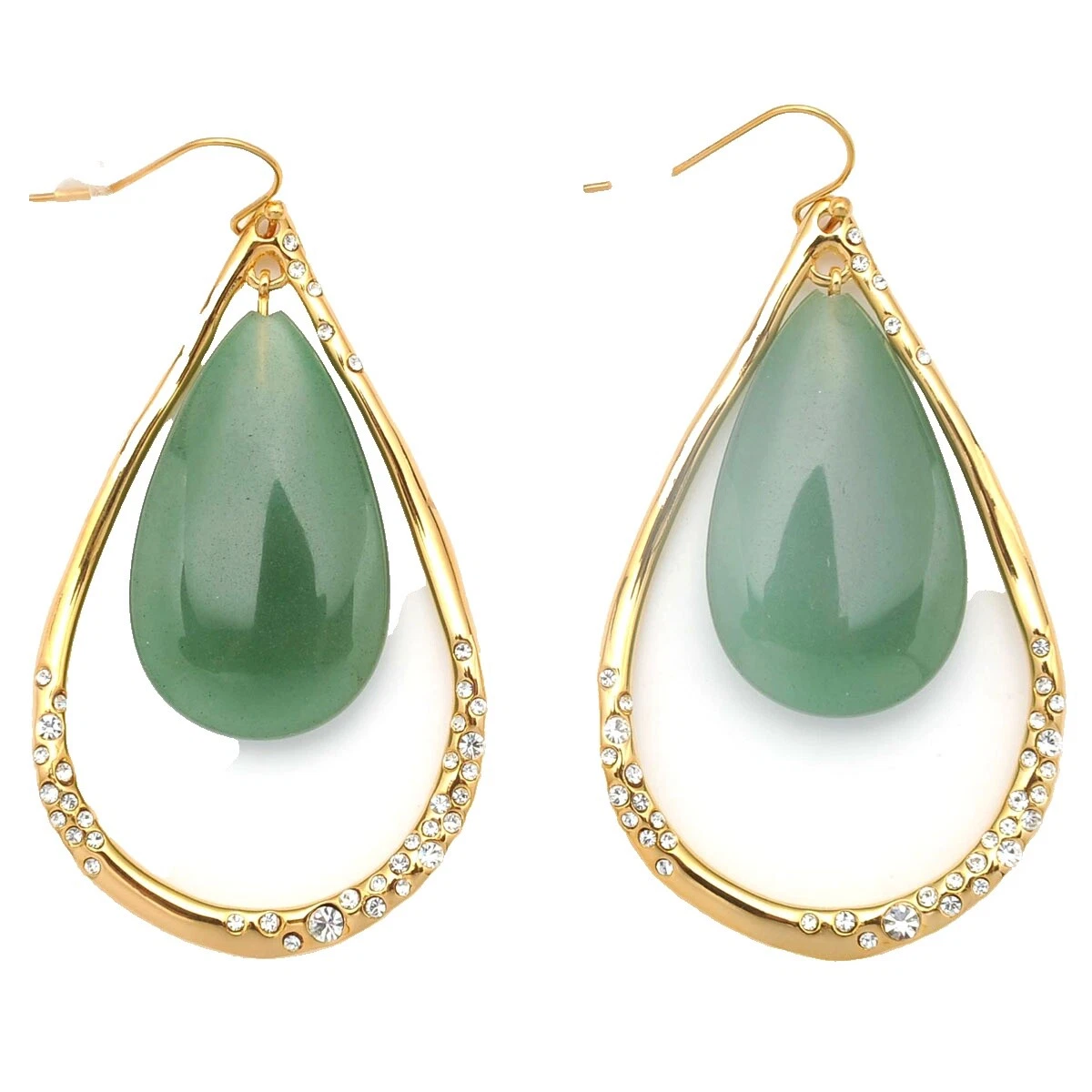 Модная бижутерия покрытая желтым золотом Aventurine