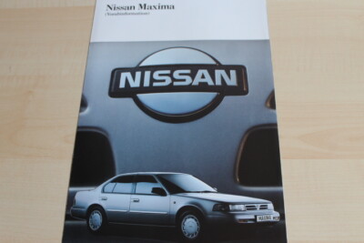 143312) Nissan Maxima - Vorabinformation - Prospekt 02/1989