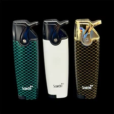 SCORCH TORCH Single Flame Butane Refillable Modern Scorch Torch Lighter 61742