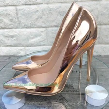 Women 12Cm Thin High Heels Sexy Pointed Toe Pumps Stilettos Party Shoes Sandals