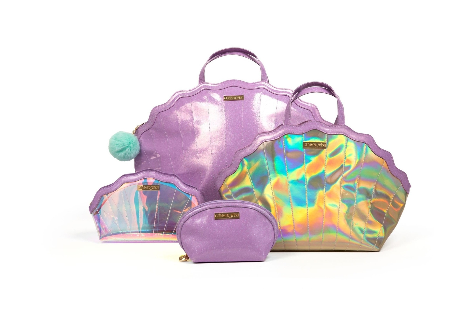 Set - Overnight Bag, Shell Cosmetic Bag, Selfcare Keep...