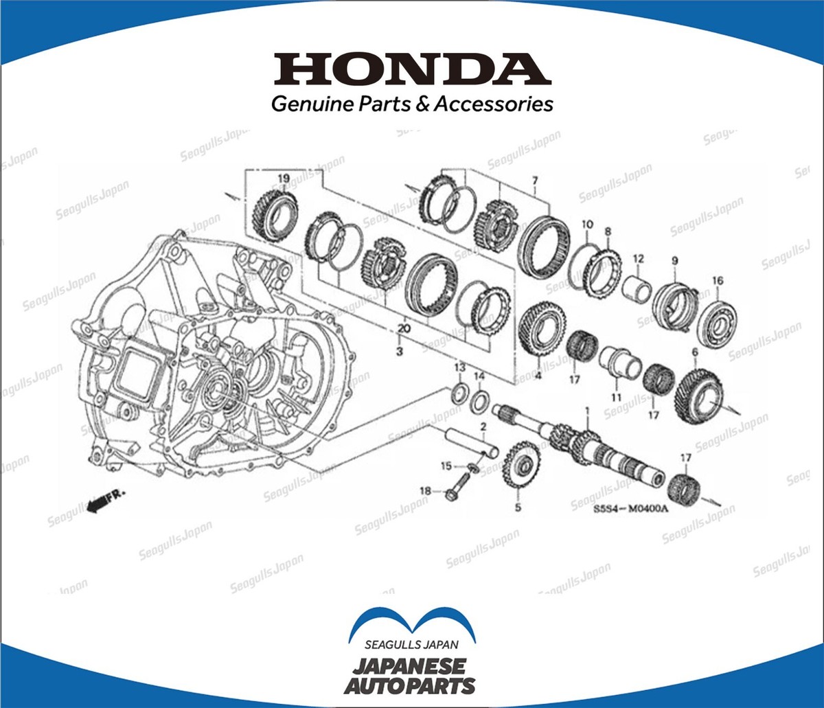 Honda Genuine 2002-2005 Civic 3 Door SI Sleeve Set Synchronizer
