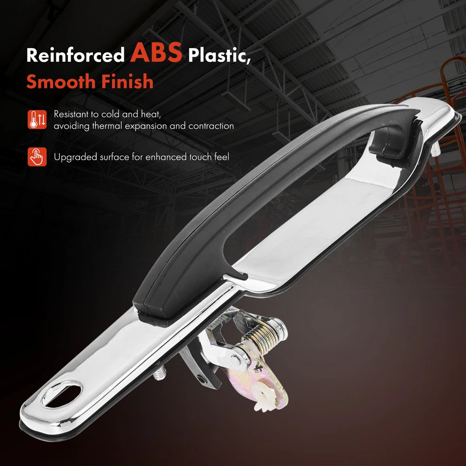 Manija de puerta exterior delantera izquierda cromada + cuero para Lincoln Town Car 1990-1997 Foto 3 de 4