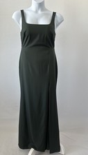 BHLDN GREEN Adena Crepe Dress, US 10 (b60)Sexy Formal Special Occasion