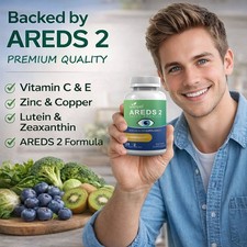 AREDS 2 Eye Vitamin Supplement Lutein Zeaxant...