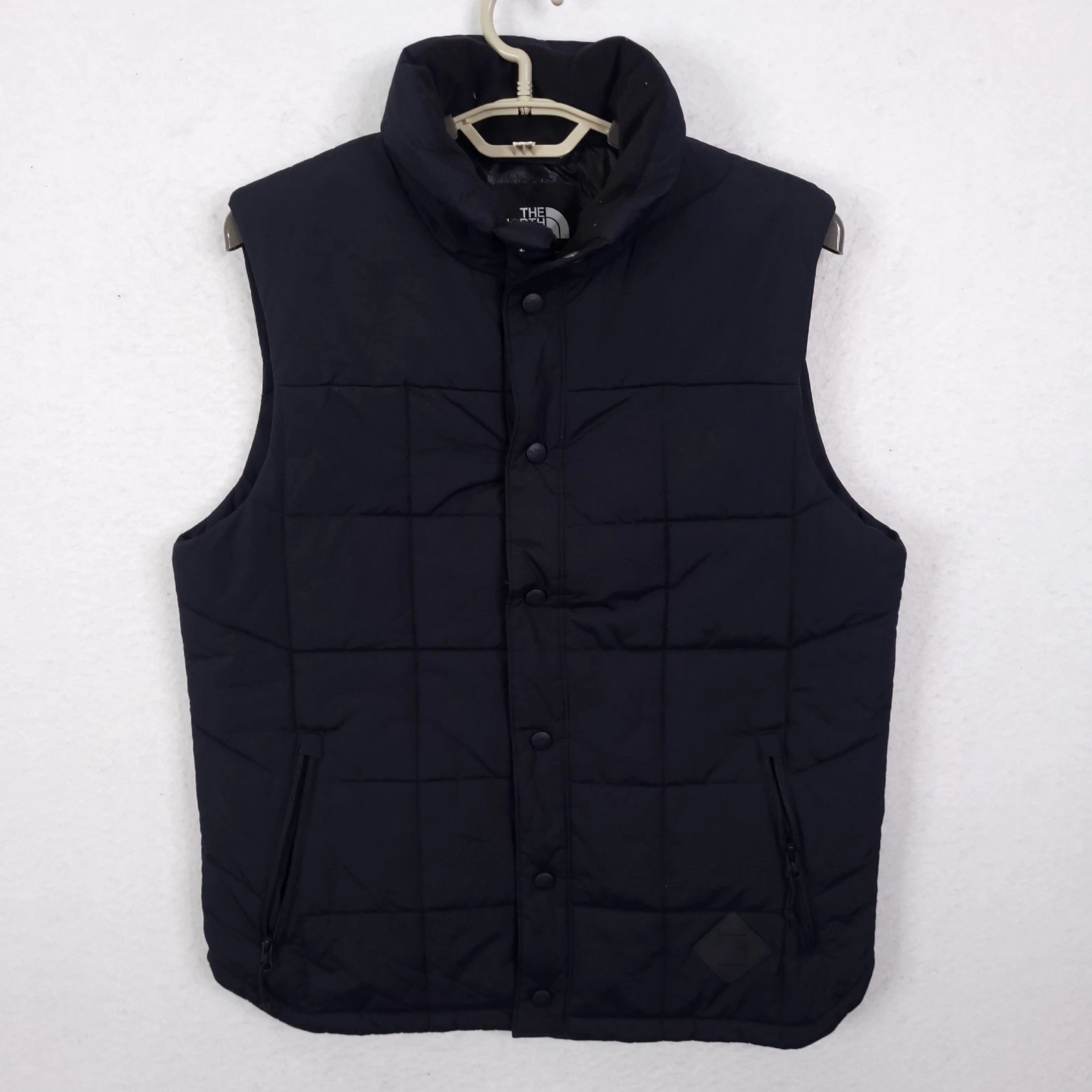 The North Face Quilted Puffer Vest Mens S Black Insulated Gorpcore Hiking