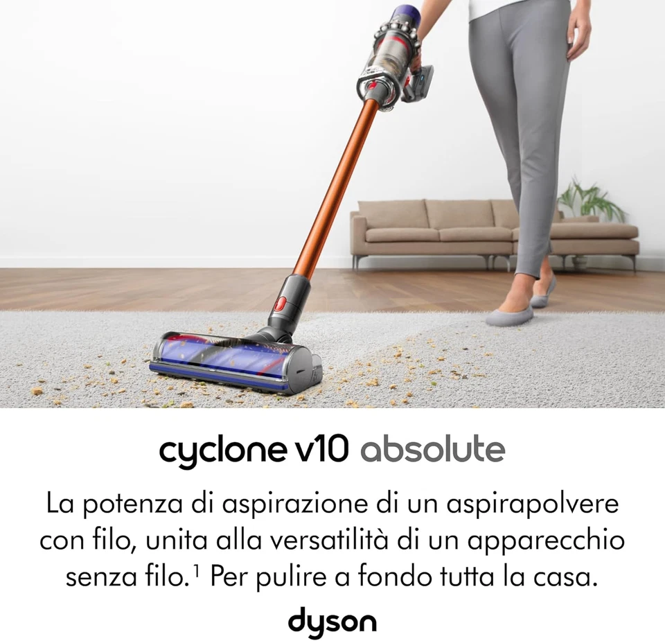 Dyson Cyclone V10 Absolute Staubsauger Ohne Schnur Starkes Alle Oberflächen - Bild 2 von 4