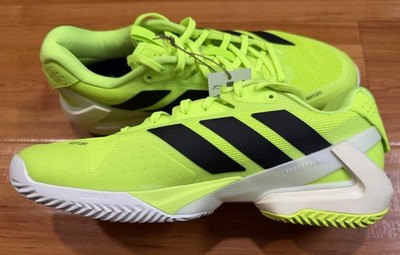 Size 10.5 - adidas Adizero Ubersonic 5 Clay Lucid Lemon Black