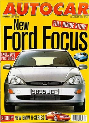 AUTOCAR MAGAZINE 19-AUG-98 - Tatra T700, Cadillac Seville STS, Ford Focus