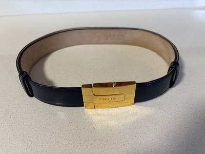 Vintage Escada made in italy belt Escada Sport Vintage Twin Red Blue Thin Leather Straps Gold  main image 2
