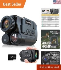 Advanced Night Vision Monocular - 40MP Photos  4K Video for Wildlife Lovers