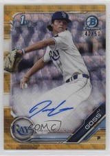 2019 Bowman Draft Chrome Pick Gold Wave Refractor 42/50 JJ Goss Auto 16e6