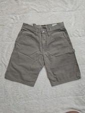 NWT Wrangler Authentics 100 Cotton Beige Khaki Canvas Twill Shorts Size 30