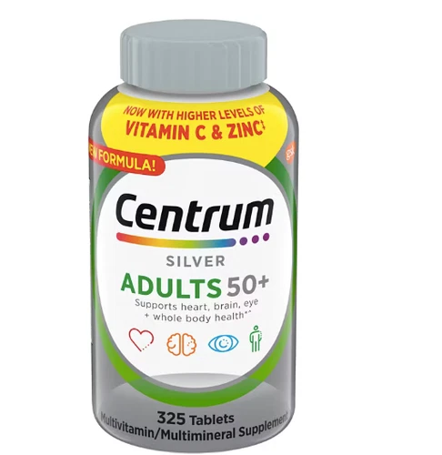 325 ct. Centrum Silver Adults 50+ Multivitamins EXP 1 YEAR, HIGH LEVELS OF D3