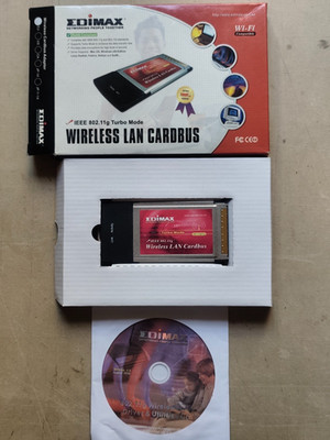 Edimax Wireless Lan Cardbus EW-7108PCG in OVP