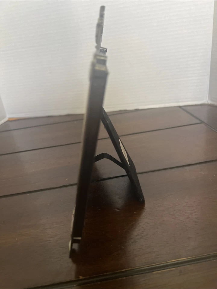 2006 FETCO Pewter Finish Celebration Photo Frame Then & Now 3.5”x5”Hearts - Image 4 of 4