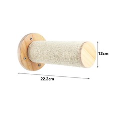 Wooden Cat Climbing Shelves Wall Mounted Cat Tree Sisal Scratching Post Pedal Ha