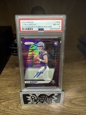 2024 Panini Prizm - Rookies J.J. McCarthy #400 Purple Pulsar PSA8 (RC) Auto SSP