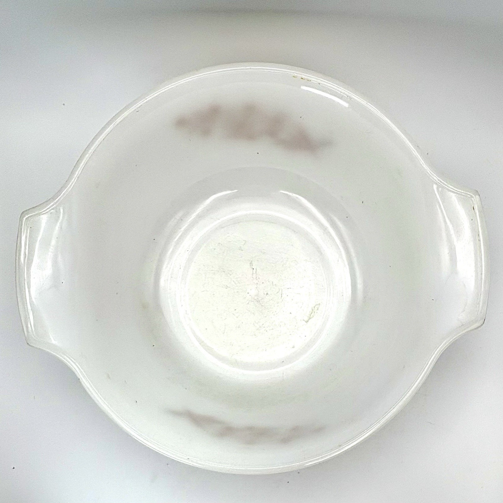 Vintage Glasbake J-2356 Autumn Leaf Jewel Mixing Bowl 11” 