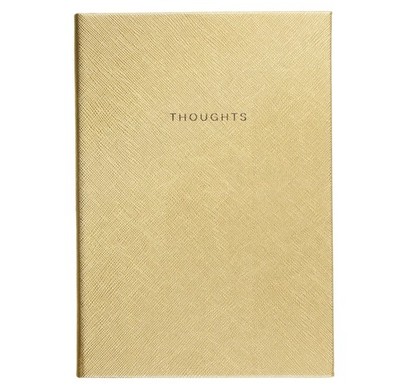 Eccolo Lined Journal Notebook, Hard Cover, Gold, 256 Ruled Pages, Medium 5.75...