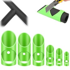 6PCS Pipe Insulation Cutter Guide Set 15mm-53mm Foam Rubber Tube Cutting Tool