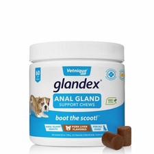 Glandex Anal Gland Support Soft Chews   Pork Liver Flavor, 60ct