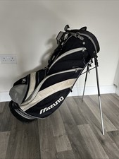 Mizuno 8-way stand/carry golf bag, Black & White