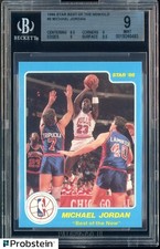 1986 Star Basketball Best Of The New/Old #2 Michael Jordan RC Rookie HOF BGS 9
