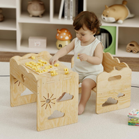 Und Stuhlsets FüR Kindertisch, Tisch Und Stuhl Aus Holz, Montessori-Tisch, Monte