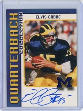 TK LEGACY MICHIGAN QUARTERBACK CLUB AUTO ELVIS GRBAC 99/300 QB13