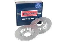 2x Brake Discs Pair Solid fits CITROEN C4 MK3 1.5D Rear 2020 on 249mm Set B&B