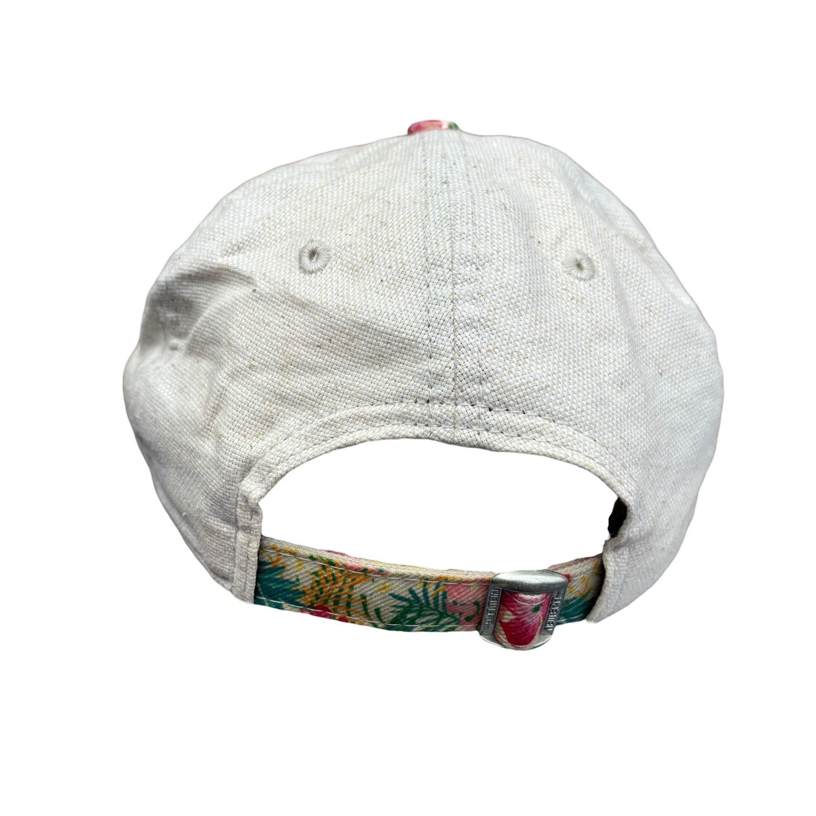 Womens Ladies New York Yankees Baseball Cap Beige Floral One Size image 2