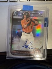 2022 Bowman -Chrome Pros Auto Anthony Rodriguez #CPA-ARZ Refractor /499 (AU, RC)